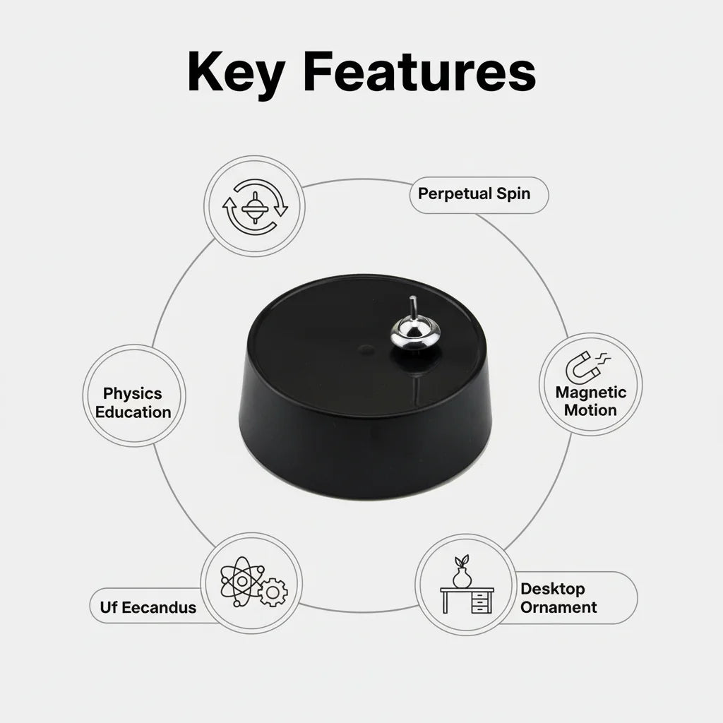 Magnetic Self Spinning Desk Accessory