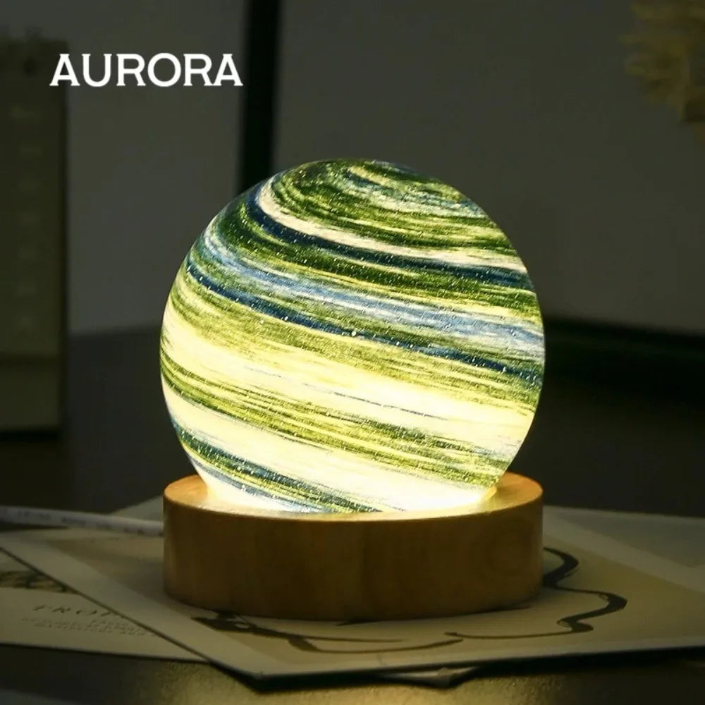 3D Moon Glass Lamp