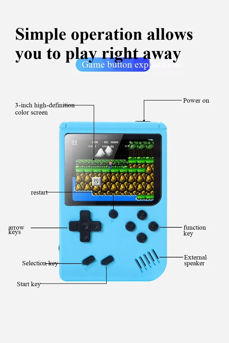 Retro Games Console - 400 Video Games Built-in