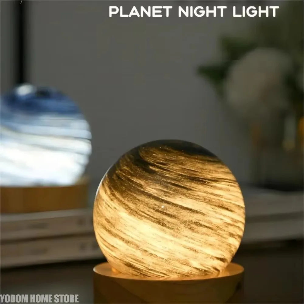 3D Moon Glass Lamp