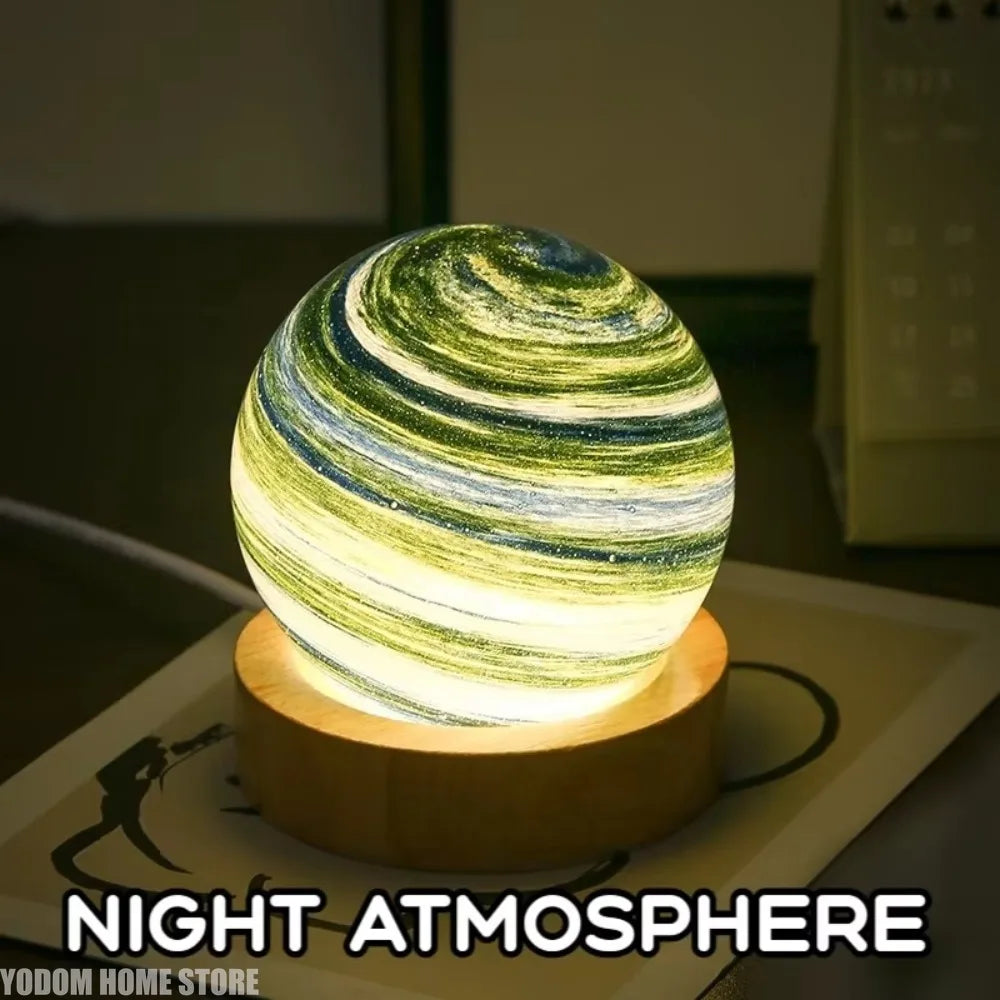 3D Moon Glass Lamp
