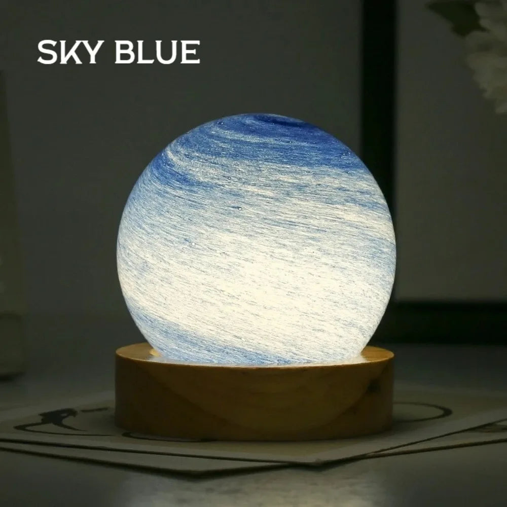 3D Moon Glass Lamp